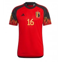 Belgien Thorgan Hazard #16 Fußballbekleidung Heimtrikot WM 2022 Kurzarm